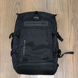 Adidas consortium heavy duty black large travel backpack
